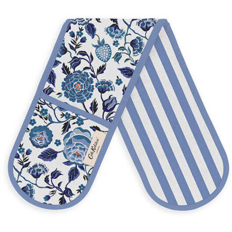 Cath Kidston Strawberry Garden Blue Double Oven Glove (1/3)