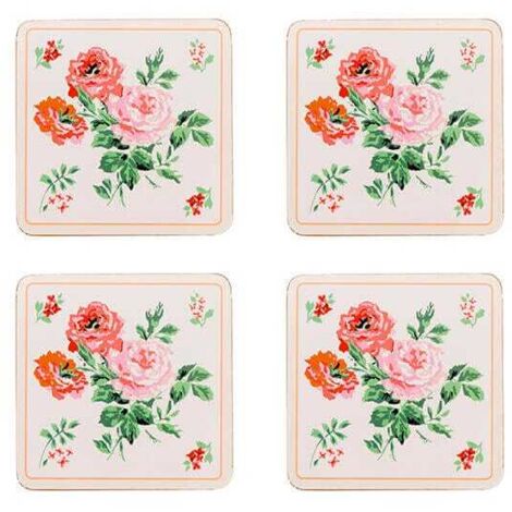 Cath Kidston Archive Rose Set of 4 Cork Backed Coasters (1/4)