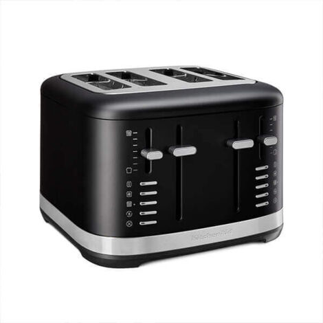 KitchenAid Matte Black Manual Control 4 Slot Toaster (1/5)