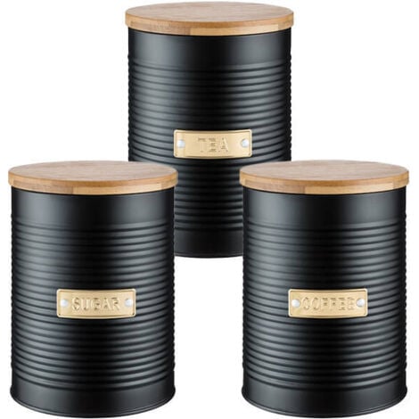 Typhoon Otto Black Tea, Coffee Sugar Storage Canisters
