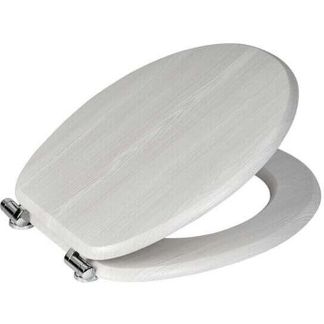 Showerdrape Norfolk Soft-Close White Oak Toilet Seat (1/4)