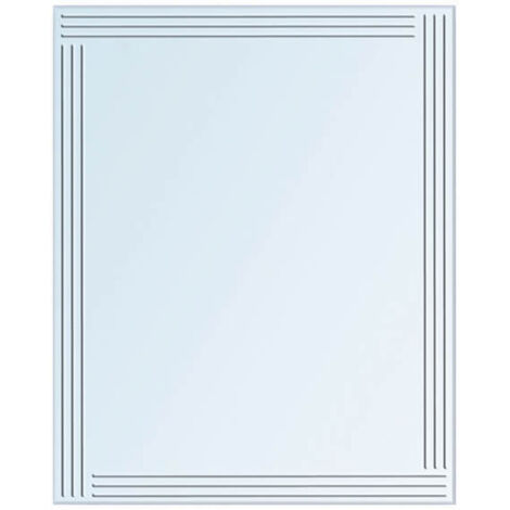 Showerdrape Kensington Wall Mounted Diamond Cut 60 x 45cm Bathroom Mirror (1/3)