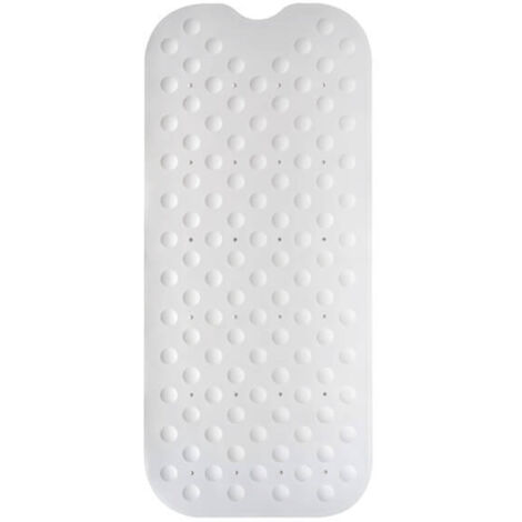 Showerdrape Orbit White Extra-Long Anti-Slip 90 x 40cm Bath Mat (1/2)