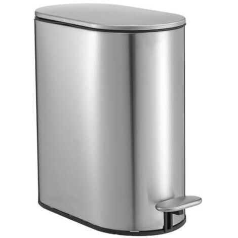 Showerdrape Fortuna Satin 5L Soft-Close Bathroom Pedal Bin (1/2)