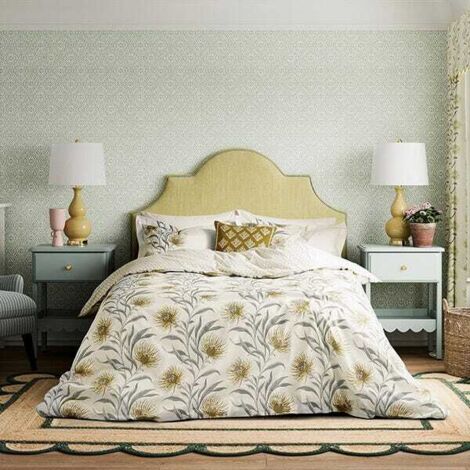 Sanderson for National Trust Catherinae Duvet Cover Set King Size Hay