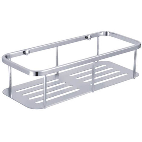 Showerdrape Contempo Wall Mounted Stainless Steel Bottle Basket (1/3)