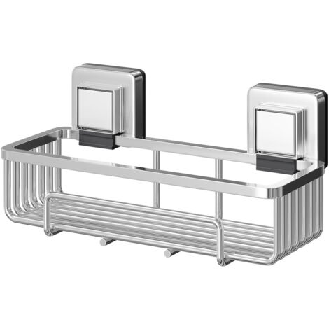 Wholesale Domestic PushLoc Polished Chrome Wall Mounted Rectangular Shower Basket