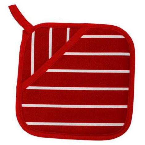 Dexam Rushbrookes Classic Butchers Stripe Pot Grab Red