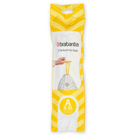 Brabantia Perfectfit Bags Size A 3-5 Litre 20 Bag Roll