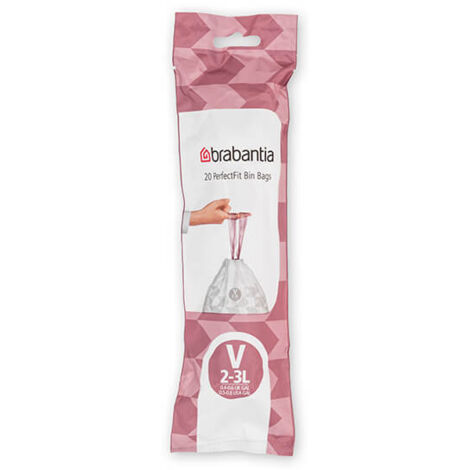 Brabantia Perfectfit Bags Size V 3 Litre 20 Bag Roll