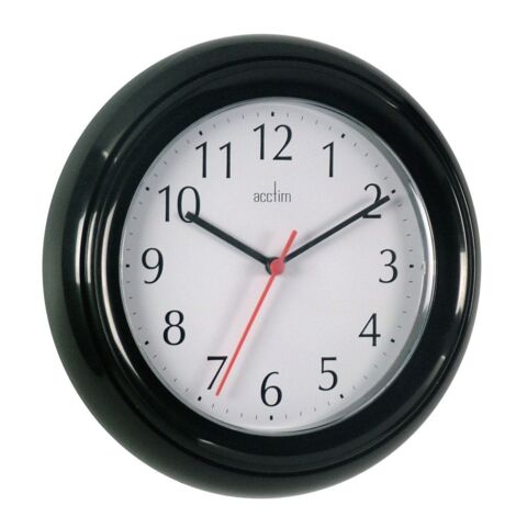 Acctim Wycombe Wall Clock Black (1/2)