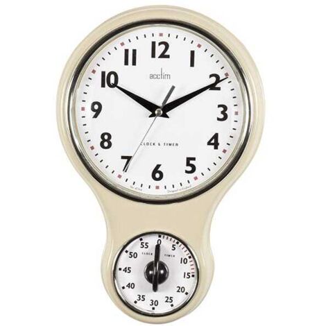 Acctim Kitchen Time Wall Clock Cream (1/2)