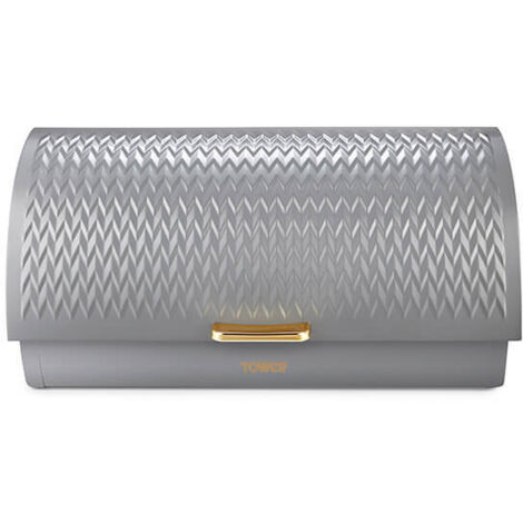 Tower Empire Roll Top Bread Bin Grey