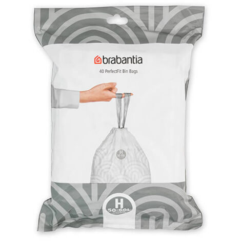 Brabantia PerfectFit Bags H 50-60 litre Dispenser Pack of 40 bags (1/5)