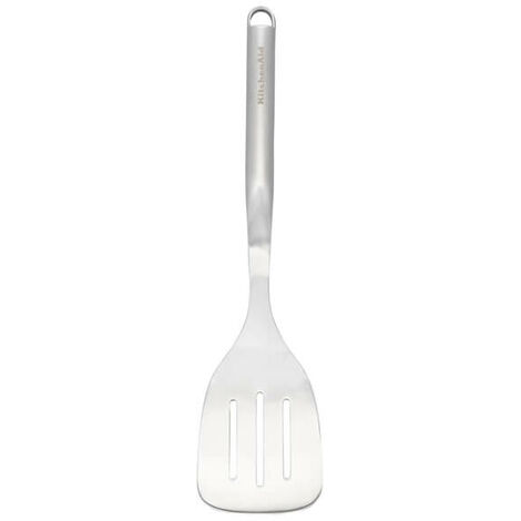 KitchenAid Premium Slotted Spoon with Hang Hook, 13.3-Inch, Stainless Steel