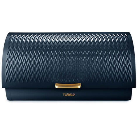 Tower Empire Roll Top Bread Bin Midnight Blue