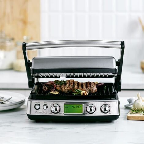 GreenPan Non-Stick 3-in-1 Contact Grill & Indoor BBQ Stainless Steel