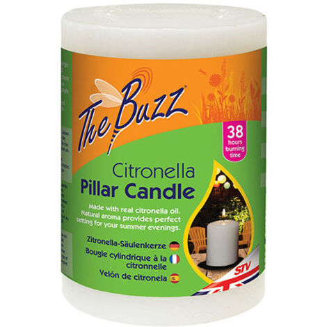 Zero In Citronella Pillar Candle (1/2)