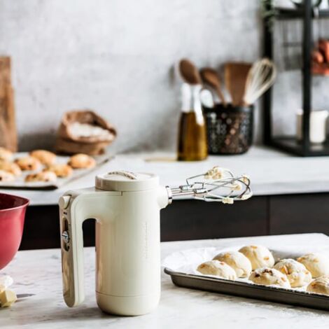 KitchenAid Almond Cream Cordless Hand Mixer