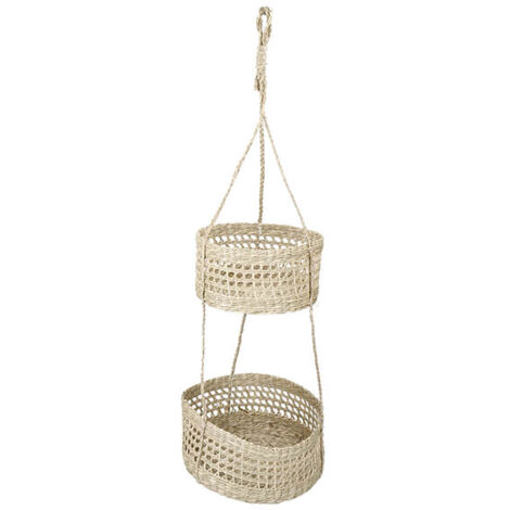 Natural Elements 2 Tier Hanging Planter