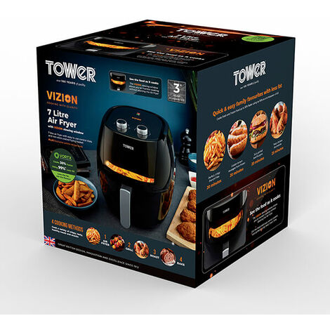 Tower, Vortx 4L Manual Air Fryer 1400W