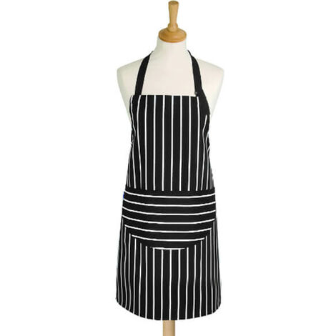 Dexam Rushbrookes Butchers Stripe Medium Apron Slate Grey