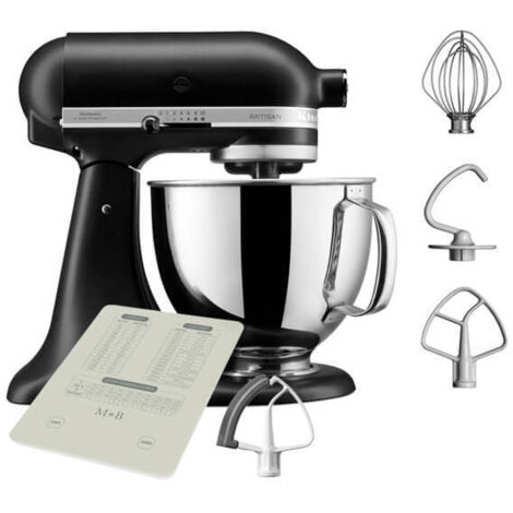KitchenAid Artisan Mixer 125 Matte Black with FREE Gifts