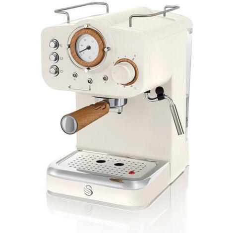 Swan Nordic Cotton White Pump Espresso Coffee Machine (1/5)
