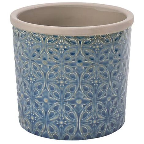 Burgon & Ball Glazed Pot Porto Large Dark Blue (1/2)