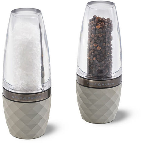 Cole & Mason COLE & MASON 505 Salt and Pepper Grinder Set - Clear