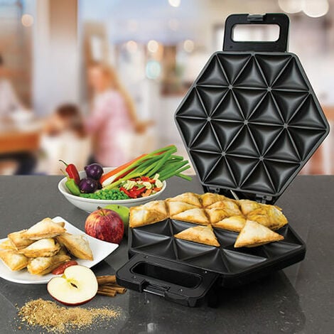 Samosa Maker Non-Stick Coated Cooking Plates Toastie Maker Grilled