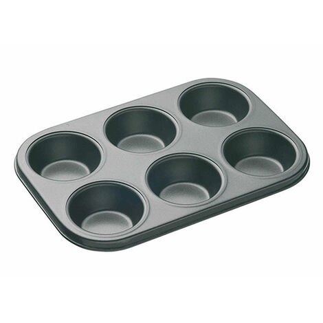 Master Class Non-Stick Six Hole Deep Baking Pan 27 x 18cm (1/2)