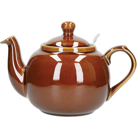 London Pottery Globe Extra Large Teapot with Strainer, 10 Cup (3 Litre),  Aqua