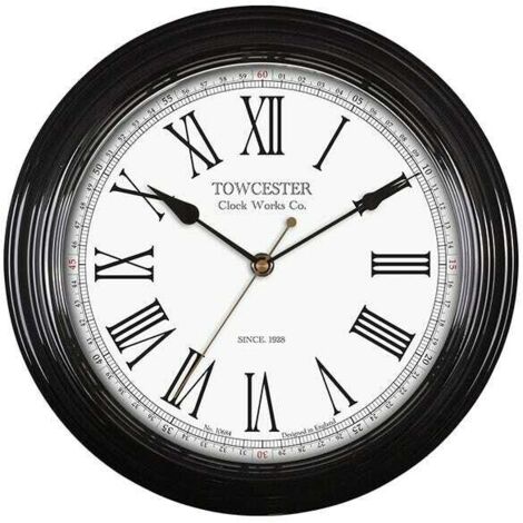 Acctim Redbourn Wall Clock Black