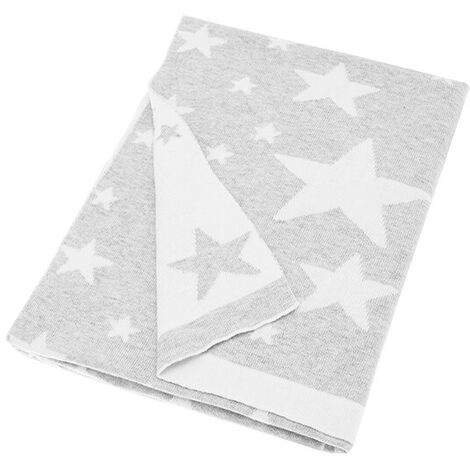 Grey star baby online blanket