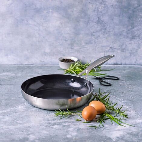 GreenPan Geneva 3-Ply Stainless Steel Non-Stick 18cm Frypan