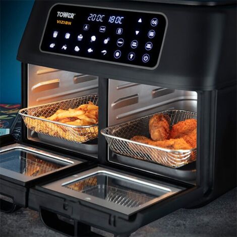 LCD Digital Screen 5.6L Electric Hot Air Fryers Oven - China Air