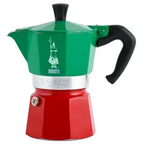 Bialetti Moka Express 3 Cup Espresso Maker Tricolore Italia