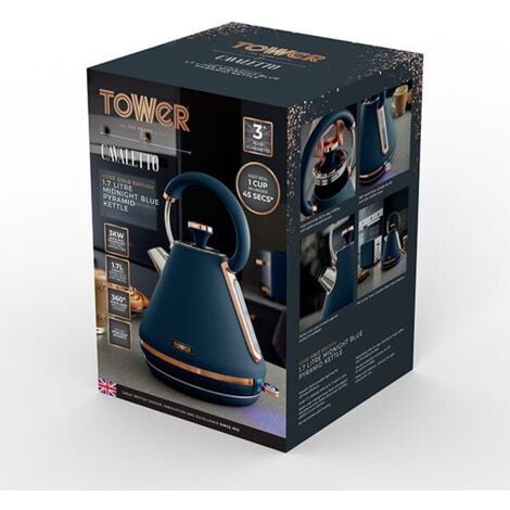 Tower midnight store blue kettle