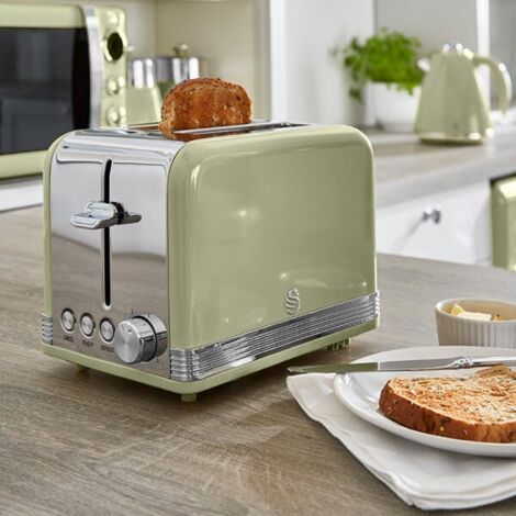 Swan retro green on sale kettle and toaster