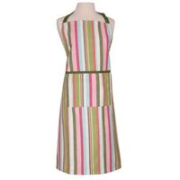 Dexam Recycled Cotton Striped Adult Apron Green