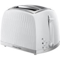 Russell Hobbs Honeycomb 2 Slice White Toaster