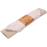 Dexam Sintra Recycled Cotton Spotted Napkin and Placemat Set Stone