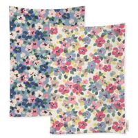 Cath Kidston Painted Pansies Set of 2 Tea Towels