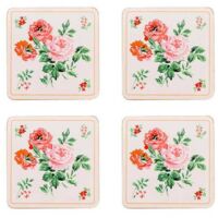 Cath Kidston Archive Rose Set of 4 Cork Backed Coasters