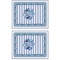 Cath Kidston Strawberry Garden Blue Set of 2 Placemats
