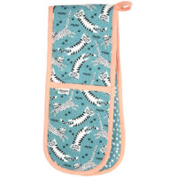 Dexam Recycled Cotton Meow Double Oven Glove Blue