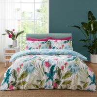 Catherine Lansfield Duvet Cover Set Bedding Bed Set Aruba Floral Double