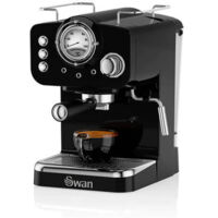 Swan Retro Black Pump Espresso Coffee Machine