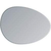 Showerdrape Angel Large Pebble Shaped 70 x 50cm Wall Mirror